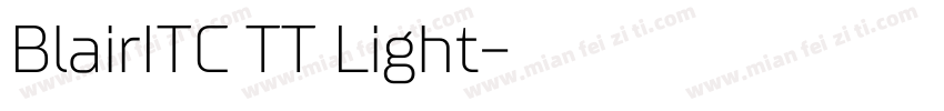 BlairITC TT Light字体转换